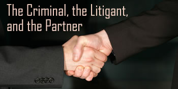The Criminal, the Litigant, and the Partner 